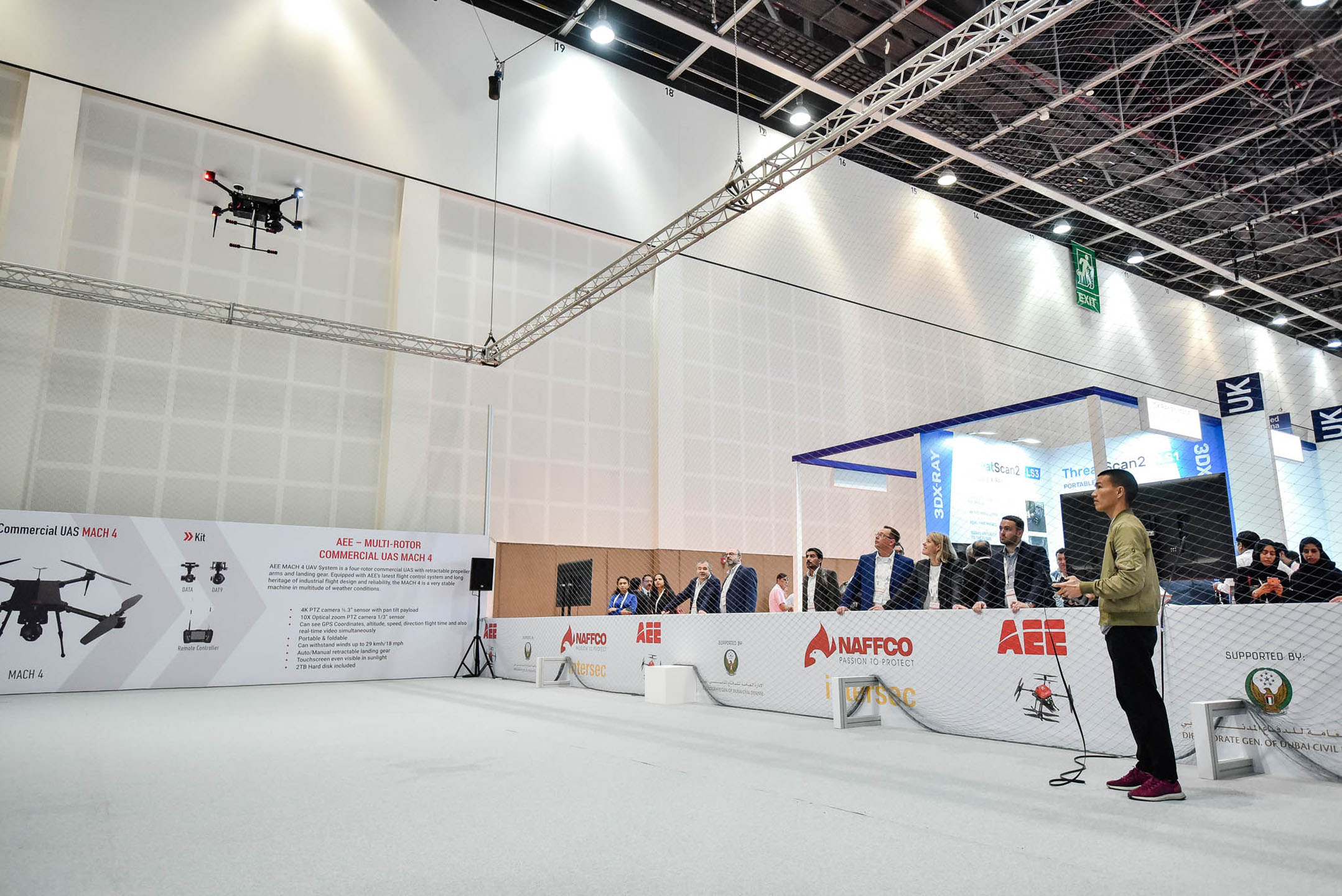 Drone Zone Demonstration at Intersec 2020