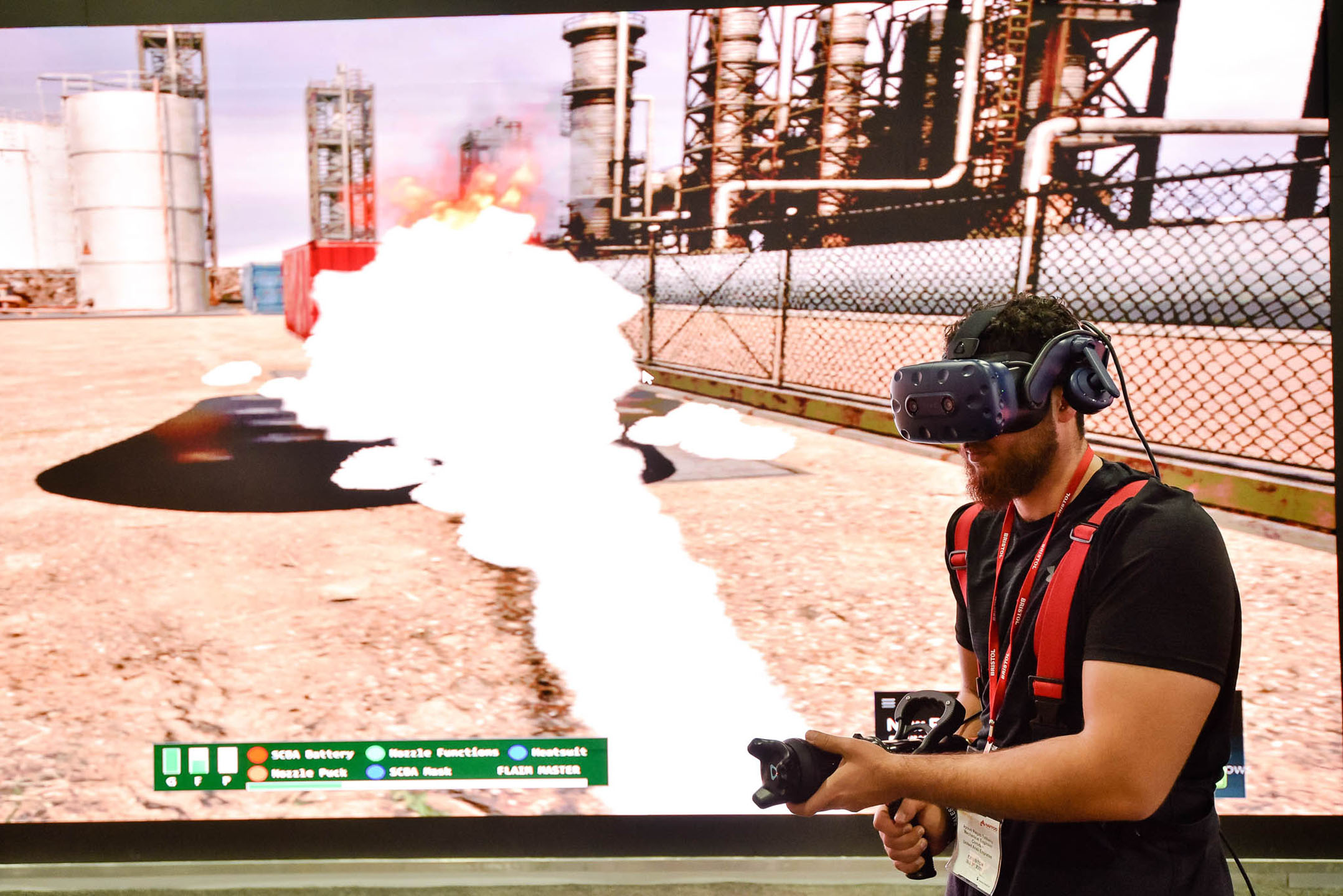 VR Fighting at Intersec 2020