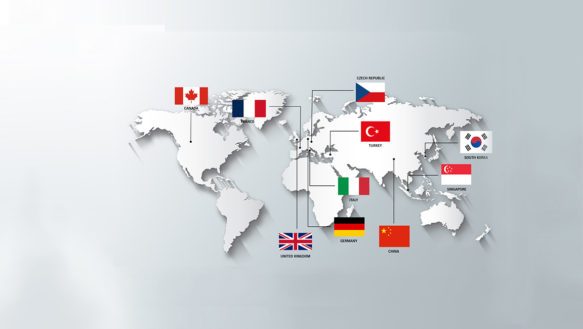 Countries---on-map-with-flag-4